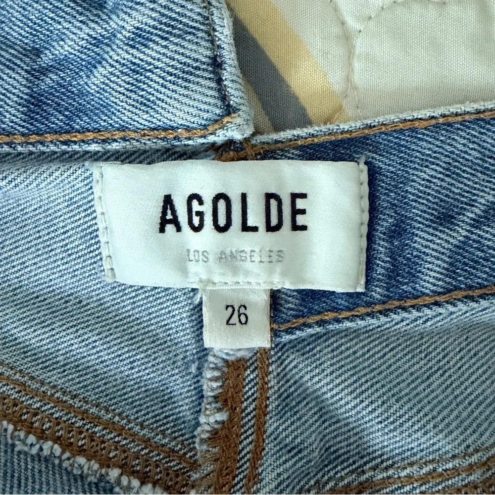AGOLDE Criss Cross Straight Denim Jeans, Dimension, 26 - Picture 9 of 14